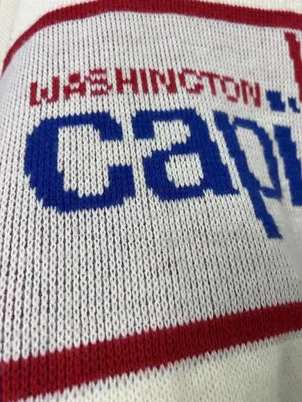 Vintage Cliff Engle LTD Washington Capitals NHL Hockey Sweater USA 80s Size XL - Picture 4 of 12